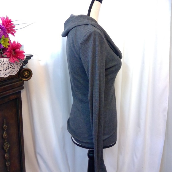 🧩Gap Charcoal The Octavia Waffle Cowl - Picture 4 of 6